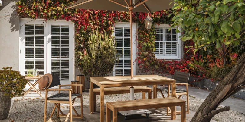 Marina Chair with Linear Table & Bench (3)